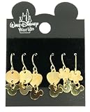AUTHENTIC DISNEY MICKEY MOUSE HEAD PIERCED EARRINGS set of 3 pair