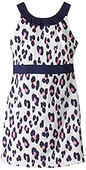 Girls Animal Print Cotton/Sateen/Spandex Banding  Dress