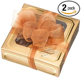 Dina's Organic Chocolate 74% Dark Dairy-free Truffles, 4-Count Boxes (Pack of 2)
