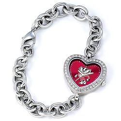 Wisconsin Badgers Gametime Heart Bracelet/Watch
