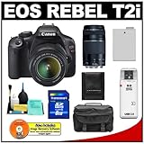 Canon EOS Rebel T2i Digital SLR Camera & 18-55mm IS Lens + EF 75-300mm III  ....