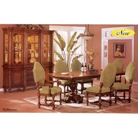 Modern Nobleman Double Pedestal Table by Cross