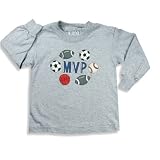 Mis Tee V-Us - Boys Long Sleeve Sports Shirt, Grey