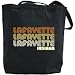 Canvas Tote Bag Black  Lafayette Retro Color  Indiana Usa City