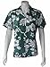 Made in Hawaii ! Women's Classic Hibiscus Flowers Hawaiian Aloha Camp Shirt