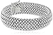 Sterling Silver Italian Rhodium Plated 16mm Bombay Mesh Bracelet, 7.5