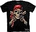 The Mountain Men's Skull and Muskets T-Shirt, Black, X-Large