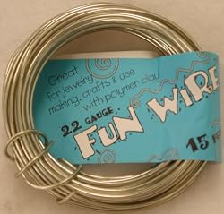 Fun Wire 22 Gauge Coil - Icy Silver