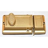 Buy Brass Rim Night Latch Surface Mount Deadbolt by Ultra Hardware