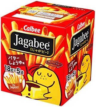 Calbee Jagabee butter soy sauce 5 pack 90g x12