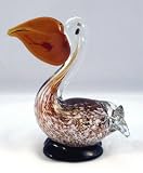 7 Glass Pelican Figurine