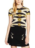 Versace Camiseta Manga Corta (Negro / Dorado)