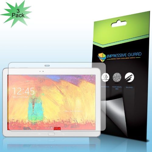 Impressive Guard Samsung Galaxy Note 10.1 (2014 Edition) Premium HD Clear Screen Protector + Lifetime Limited Warranty [3 Pack] - Retail Packaging