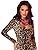 YeeATZ Sexy Animal Print Pleated Back Midi Dress