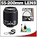 Nikon 55-200mm f/4-5.6G ED AF-S DX Nikkor Zoom Lens + UV Haze Filter + Accessory Kit for Nikon D40, D40x, D60, D50, D70, D70s, D80, D90, D200, D300