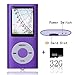 Tomameri Purple Portable MP4 Player MP3 Player Video Player with Photo Viewer , E-Book Reader , Voice Recorder with 32 GB Micro SD Card