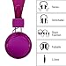 Sound Intone HD850 On-Ear Adjustable Folding Headphones with Microphone and Remote Control, Purple