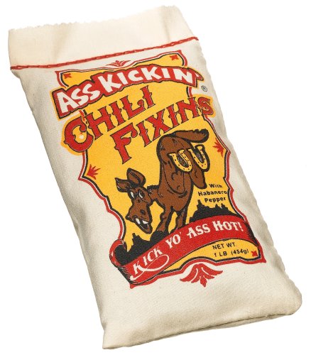 Ass Kickin' Chili Fixins, 16-Ounce Muslin Bags (Pack of 6)