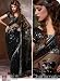 Black full net part wear saree with unstitched petticoat fabric