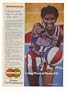 1987 Harlem Globetrotter Lynette Woodard MasterCard Print Ad