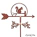 SQUIRREL Mini Flower Pot Weathervane