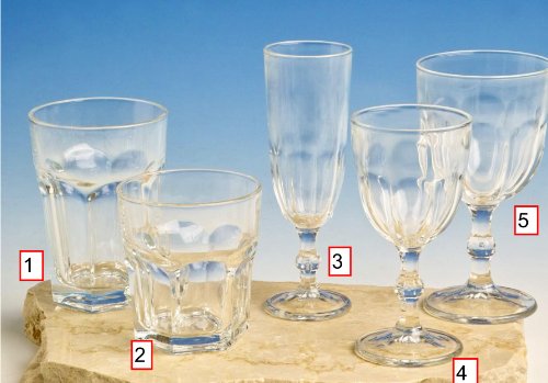 Rotweingläser Country 6 Gläser 31 cl - Weingläser 