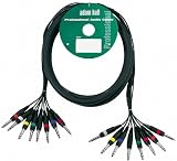 Adam Hall 8-way stereo jack to stereo jack studio cable loom 3m
