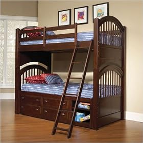 LC Kids Innovations Twin / Twin Bunk Bedroom Series Innovations Twin over Twin Bunk Bedroom Set