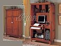 All new item Medium oak finish wood computer armoire cabinet