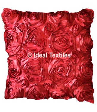 Red Cushion Cover Roses