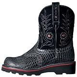 Ariat Ladies 'Gem Baby' Gator Print Boots - Black