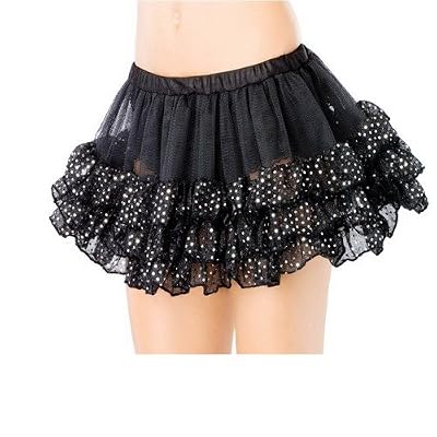 Sequin dot petticoat O/S RED img
