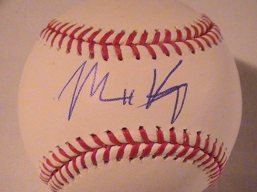 MATT KEMP AUTOGRAPHED MLB BASEBALL LA DODGERS COA AUTO