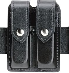 Safariland Duty Gear COLT GVT Black Snap Double Handgun Magazine Pouch (FINE TAC Black)