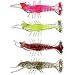 Sliding Weight Hooks And Bait Pre-Rigged Shrimp 3.5 Pkg of 6