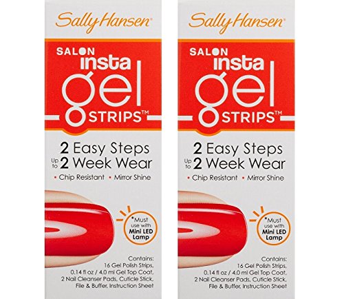 (Pack of 2) Sally Hansen Salon Insta Gel Strips, Get Juiced, 16 Ounce