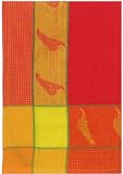 Waffle Weave 100% Cotton Chili Peppers Orange Dishtowel 18" X 28" Set / 6