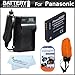 Battery And Charger Kit For Panasonic Lumix DMC-TS4, DMC-TS3 Digital Camera Includes Extended Replacement (1200Mah) DMW-BCF10 Battery + Ac/Dc Rapid Travel Charger + Floating Strap + MicroFiber Cloth + More