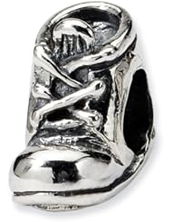 Sterling Silver Baby Shoe Charm Bead Fits Pandora Chamilia Biagi Bracelet