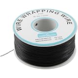 P/N B-30-1000 30AWG Tin Plated Copper Wire Wrepping Cable Reel Black 305M