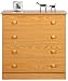 Oak 4-Drawer Chest