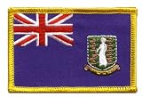 Écusson brodé Flag Patch Îles Vierges britanniques - 8 x 6 cm