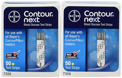 Bayer Contour Next Blood Glucose Test Strips, 100 Strips