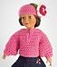 Search : Winter Dolls Set with Rose Sweater and Hat with Crochet Flower ~ Hand Made in USA for American Girl Dolls, Early Christmas Sale