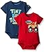 Carhartt Baby Boy Body Shirt Double Pack, Red/Blue, 6 Months