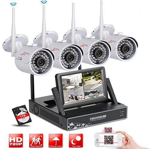 Cheap Price SW 4CH WIFI NVR Wireless Security Camera Systems with 4
