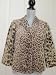 Talbots Womens Velvet Leopard Cheetah Print Blazer Jacket Size 12 Petite