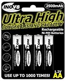 Inov8 Overnight Battery Charger with 4 x 2500mAh AA batteries