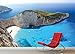 GREAT ART® Zakynthos Beach - Wreck of Greece Island Navagio Island Zante Greece Sea Wall Decor - Smuggler's Bay Wallpaper (210 x 140 cm)