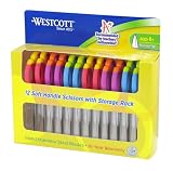 Westcott Teachers Pack, Soft Handle Scissors Pointed, 5 Inches, Assorted Colors (14156)